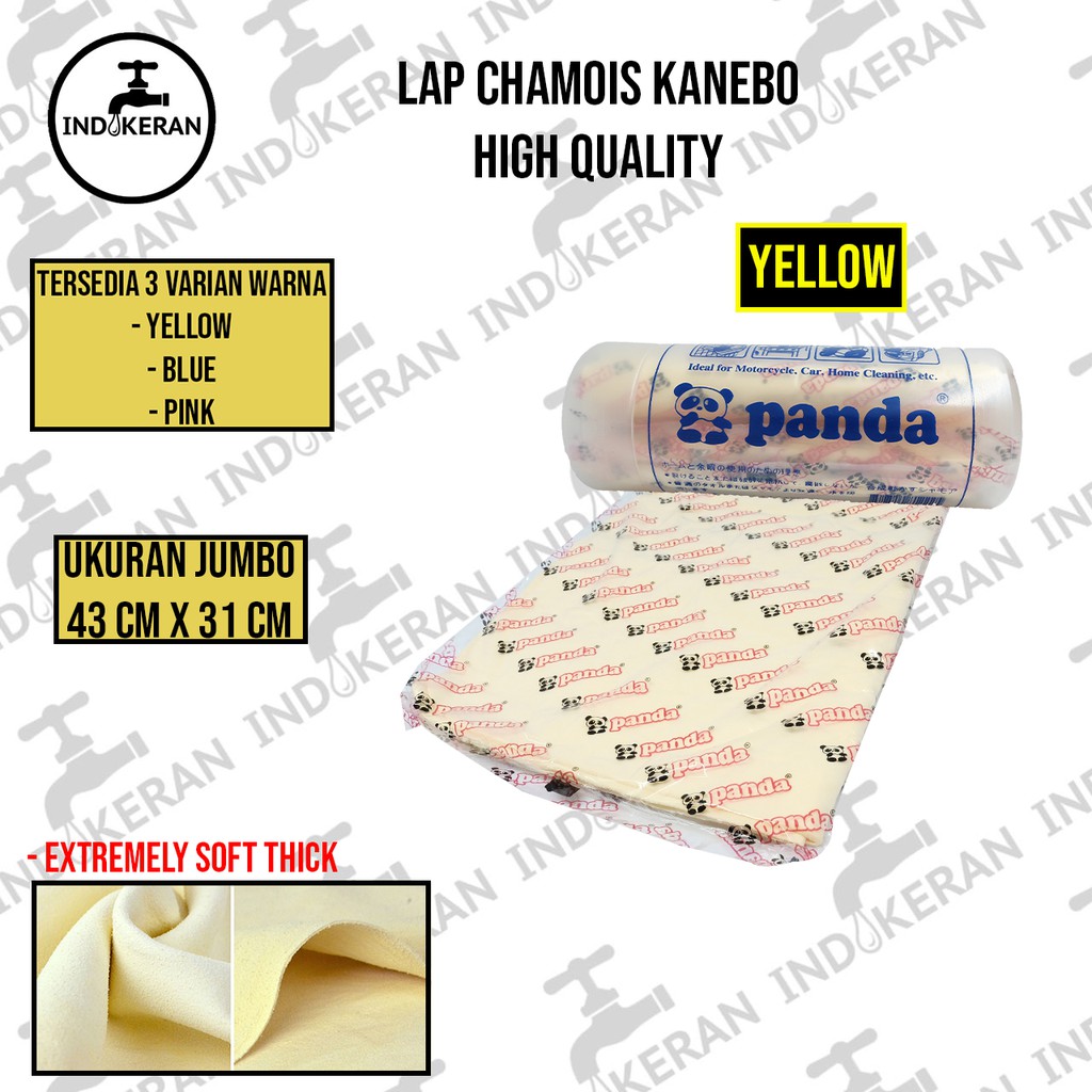 INDOKERAN - Lap Kanebo Chamois Serbaguna Daya Serap Jepang - High Quality