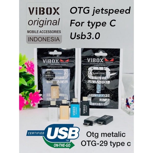 OTG JETSPEED OTG METALIC OTG-29 VIBOX FOR SMARTPHONE TYPE C