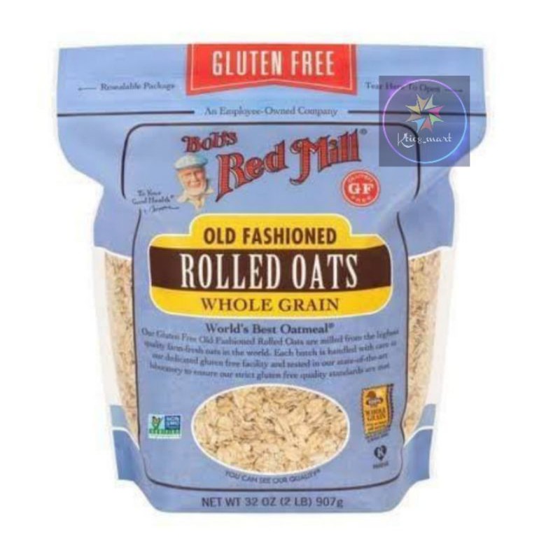 

BOB RED MILL/GLUTEN FREE OLD FASHIONED ROLLED OAT 907g/sereal Import