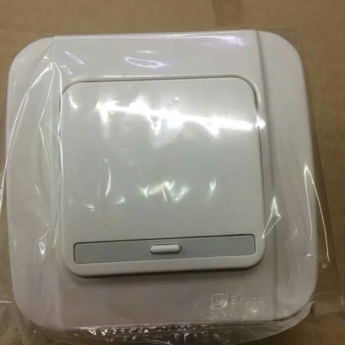 Dijual SAKLAR BROCO GALLEO SINGEL (ENGKEL) / SAKLAR ON OFF LAMPU RUMAH Berkualitas