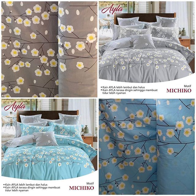 KAIN SPREI METERAN MOTIF MICHIKO AYLA