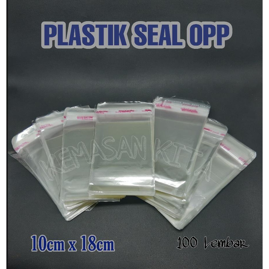

Kantong Plastik Opp Seal Lem Perekat Kemasan Souvenir Kue 10x18 cm