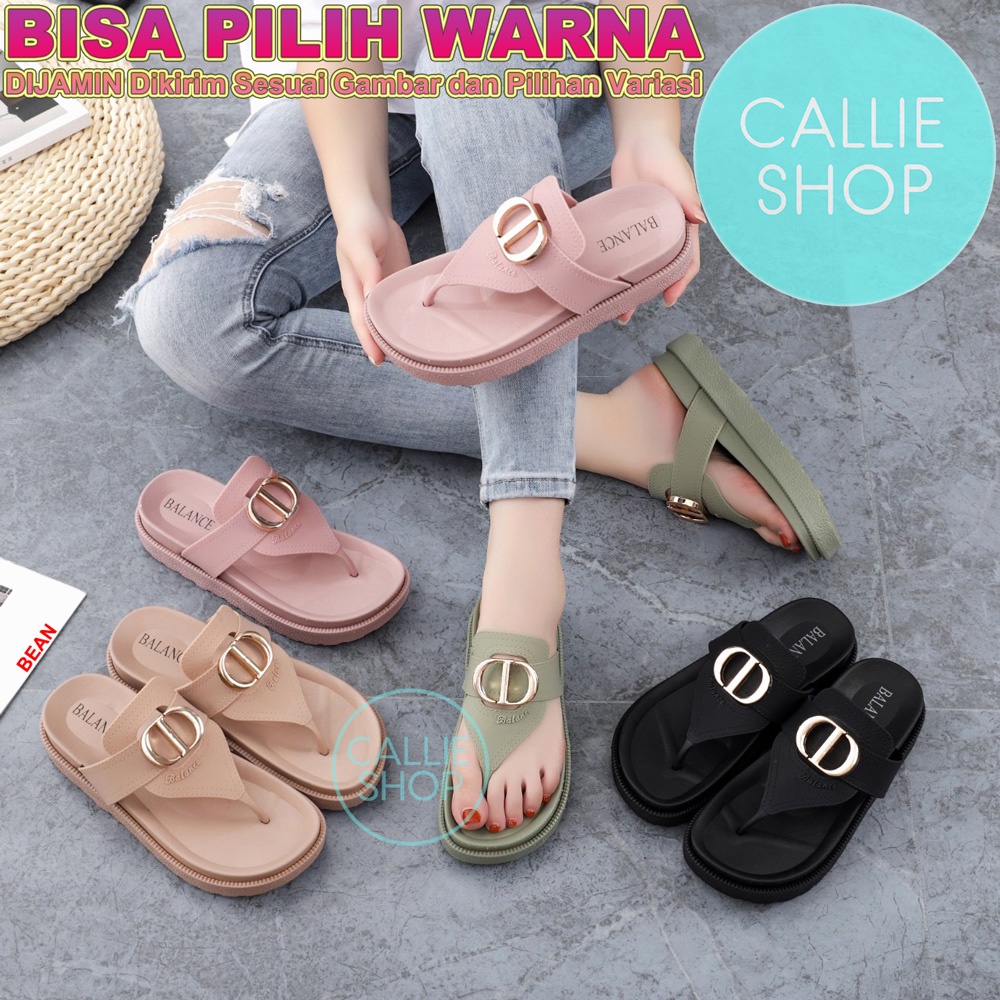 Sandal Platform Wanita Jepit Jelly Balance 1605-25 TBLJPDD