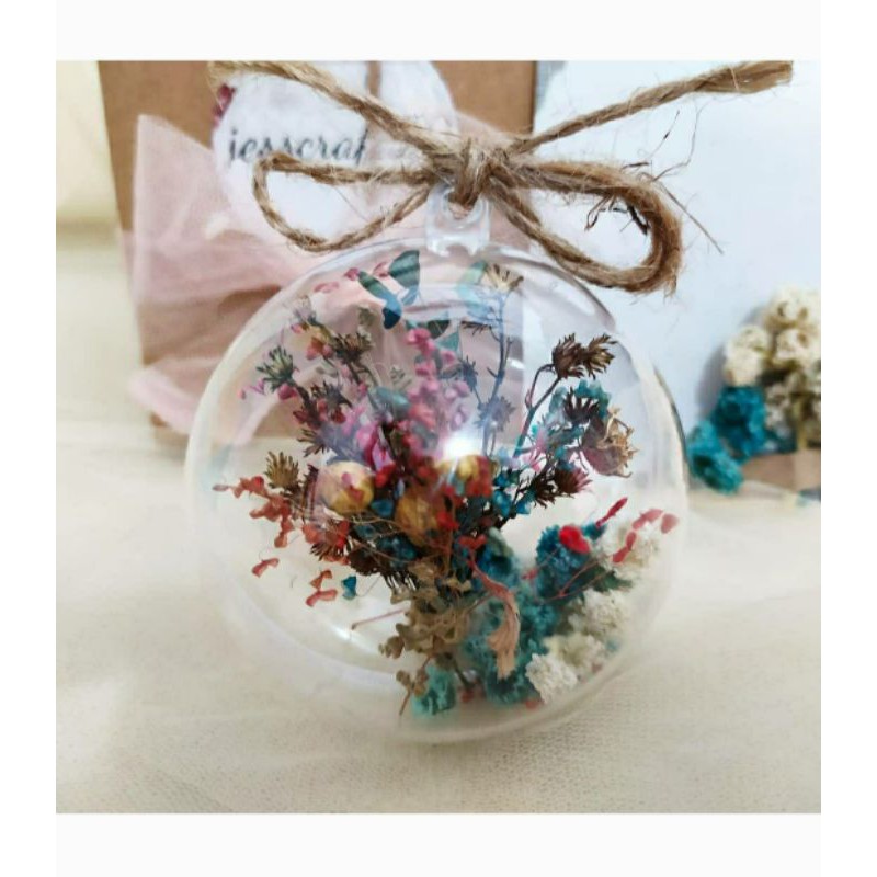 

bola akrilik isi bunga