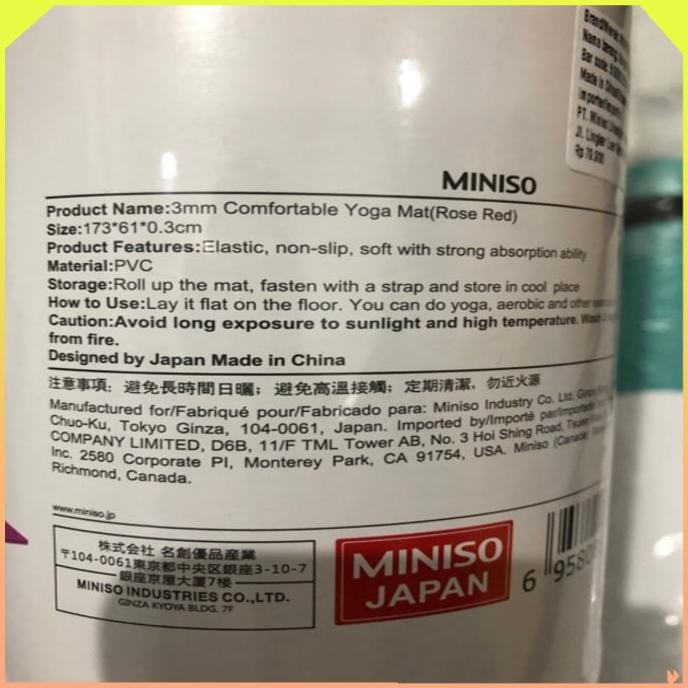 PROMO  MA290 BV124 YOGA MATT MINISO ALAS YOGA Promo