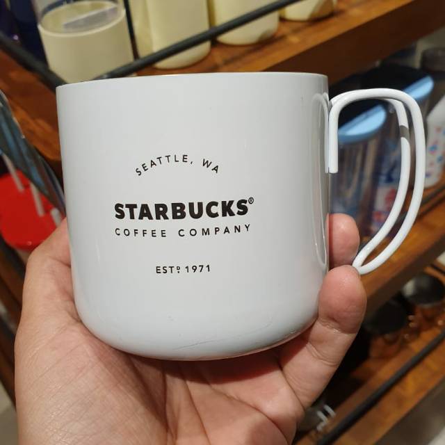 Gelas Starbucks original warna putih