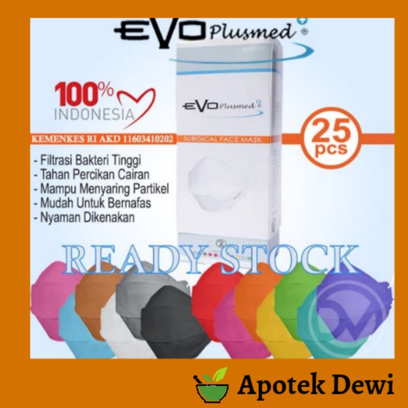 MASKER EVO PLUSMED perbox isi 25 pcs