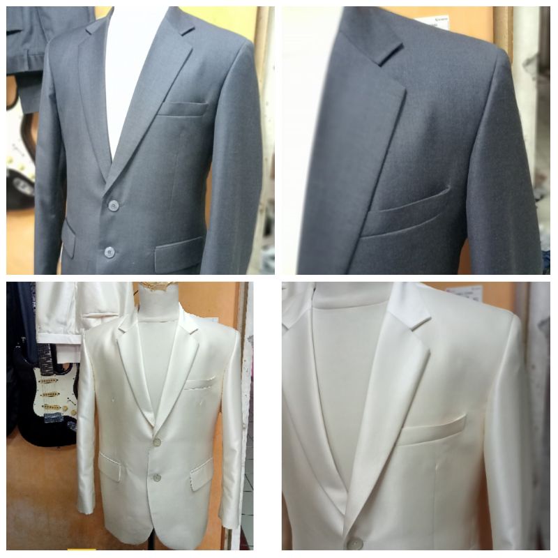 jas pria abu tua dark grey krem putih tulang fashion pria