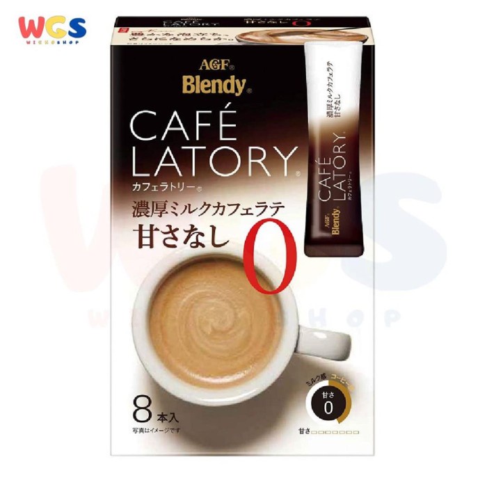 

AGF Blendy Cafe Latory Milk (NonSweet) Cafe Latte 8 Sticks - 88 grams
