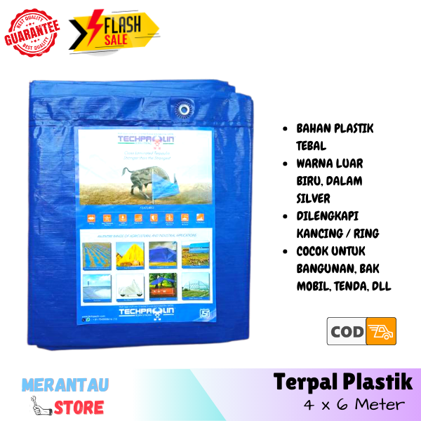 Terpal Tenda Plastik 4x6 Meter A3 Terpal Mobil Plastik Tenda 4 Meter Anti Bau Kuat Terpal Techpaulin