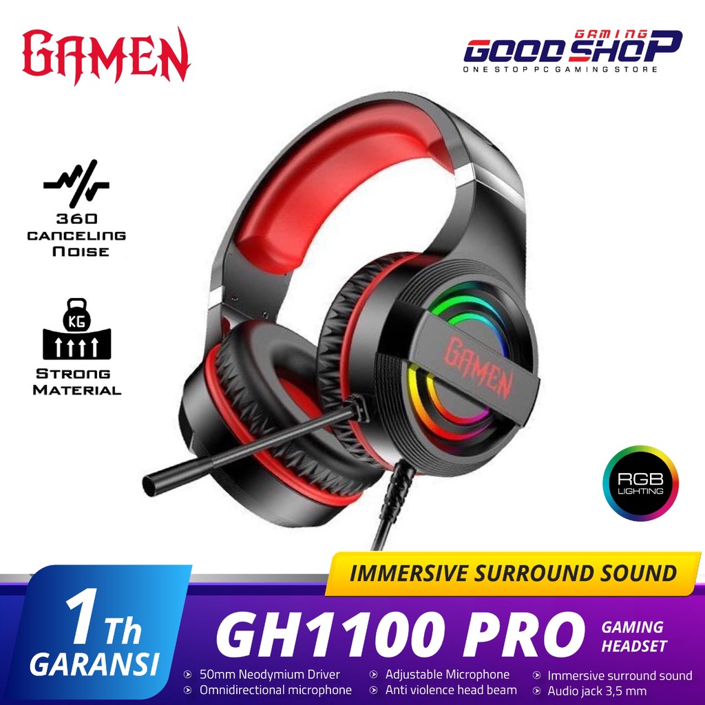 Gamen GH1100 Pro -Headset Gaming