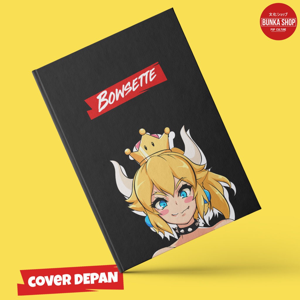 

Note Book Hardcover Anime Game Super Mario Bowsette Ukuran A5 Jurnal Agenda Planner Notebook Gift Couple