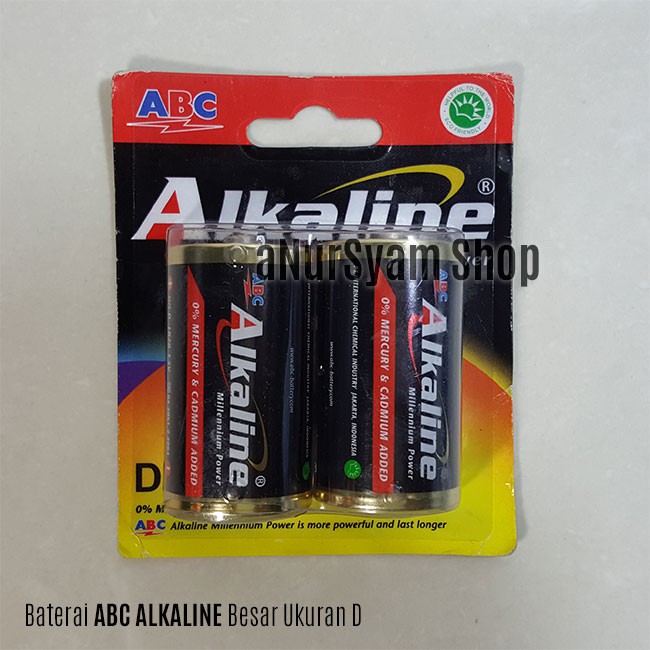 Baterai ABC ALKALINE Besar Ukuran D Isi 2 pcs Shopee  