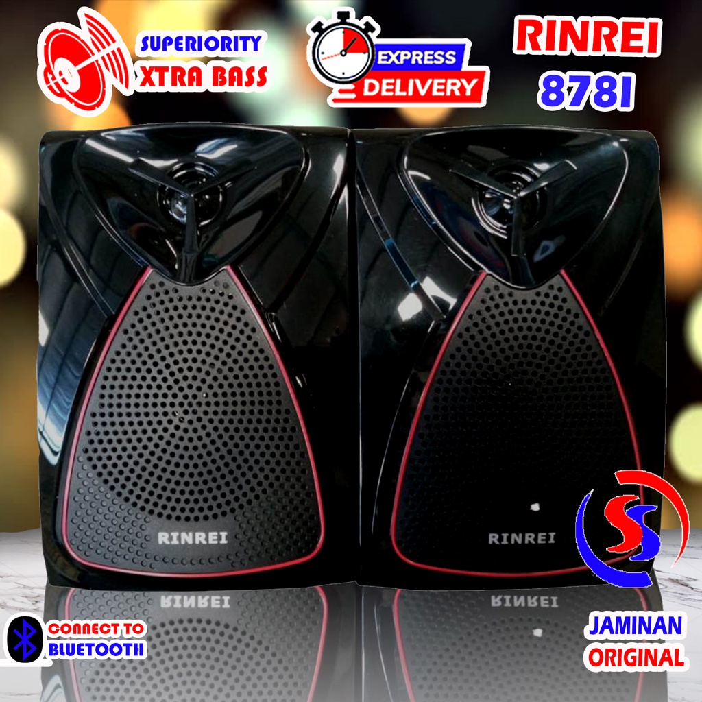 Speaker Bluetooth 878L Rinrei Garansi ResmI