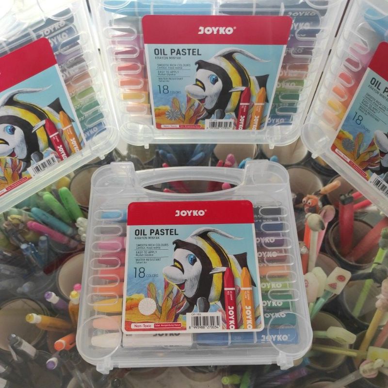 

Crayon JOYKO isi 18 warna OIL PASTEL