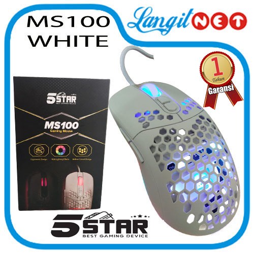 GAMING MOUSE 5STAR MS100 White