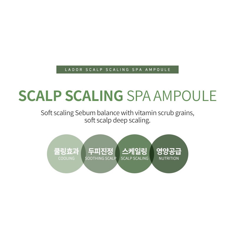 Lador Scalp Scaling SPA 15ml x 4 Ampoule Rambut Rusak