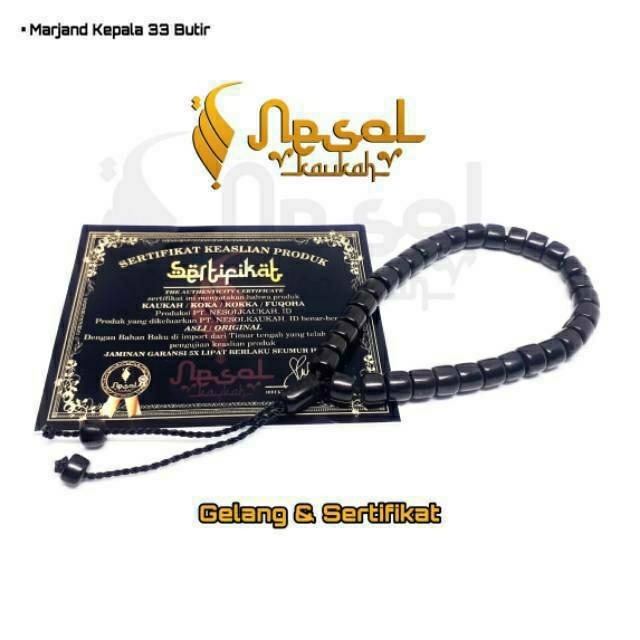 PROMO Gelang  Marjand 33 Hitam Kaukah kokkah koka 