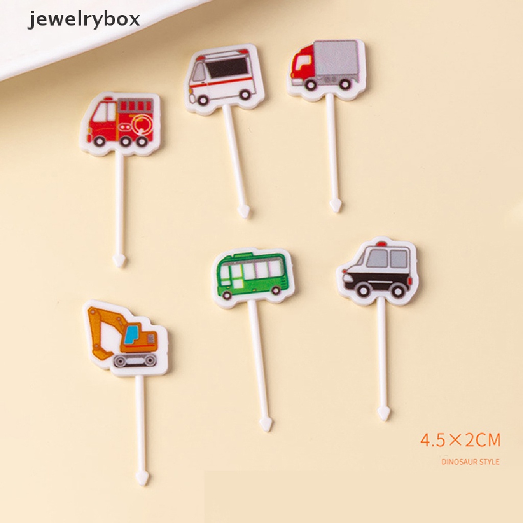 (jewelrybox) Set Garpu Buah / Kue / Dessert Motif Kartun Untuk Pesta / Rumah