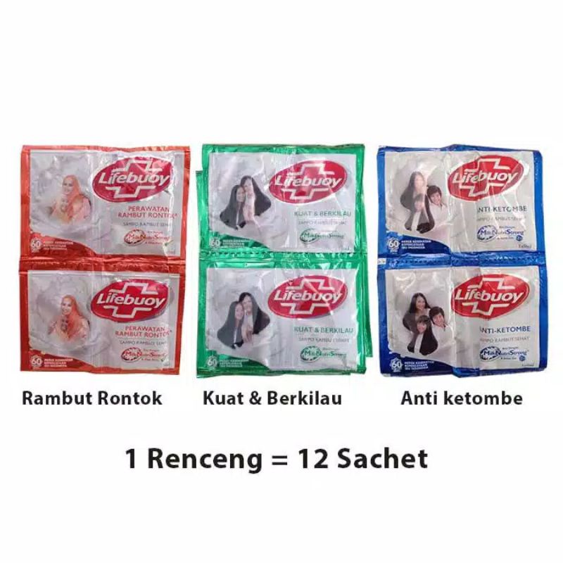 Jual Lifebuoy Shampo Sachet 1 Renceng 12 Sachet Shopee Indonesia