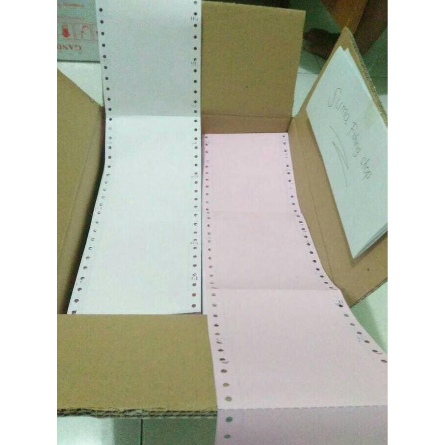 

Kertas Resi/Continous Form/Kertas Wartel 2 Ply 9,5 / 2 x 11 / 2 : 4