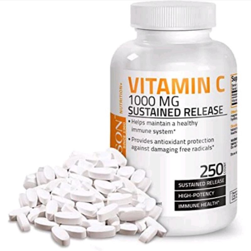 Bronson Vitamin C 1000 mg with Rose Hips Sustained Release 250 Tablet
