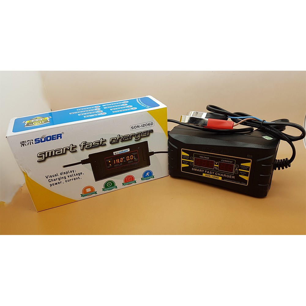 Batteray Charger aki 12v 6A SUOER SON-1206D ( otomatis Cut 0ff )