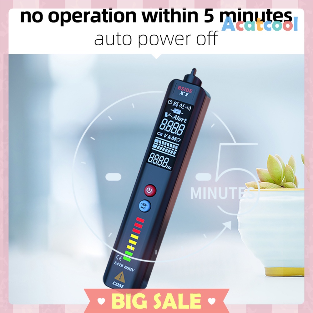 BSIDE X1 Non Contact Voltage Detector Live Wire Tester Voltmeter Multimeter