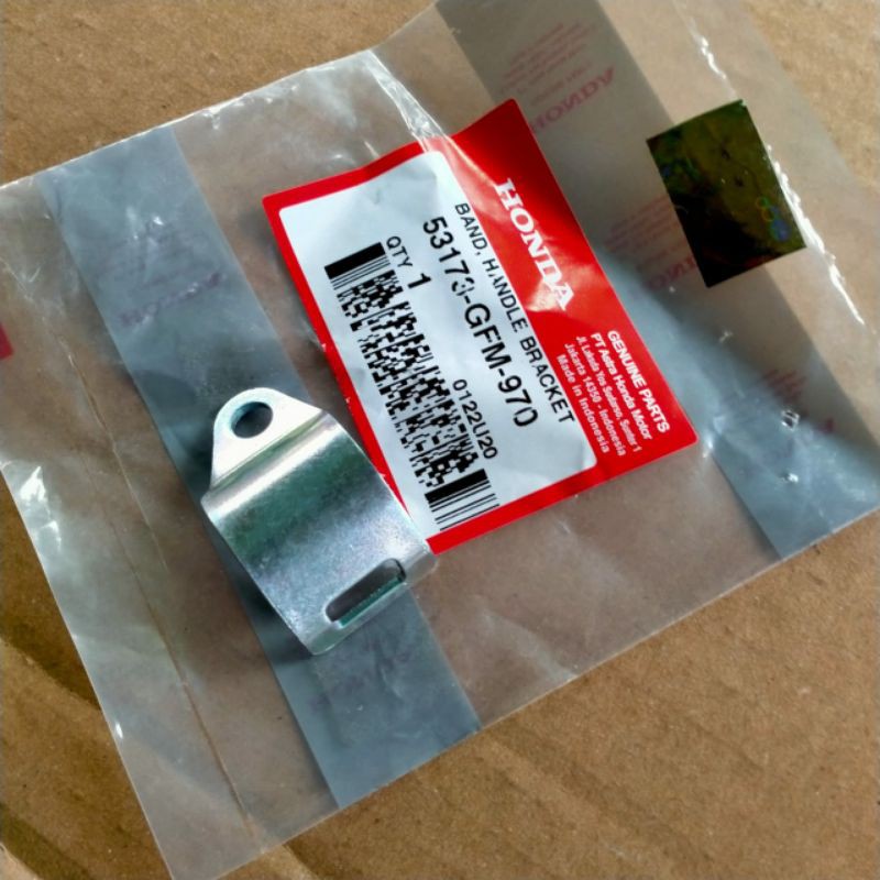 besi plat klem handle rem kiri atas beat vario CBS fi original AHM