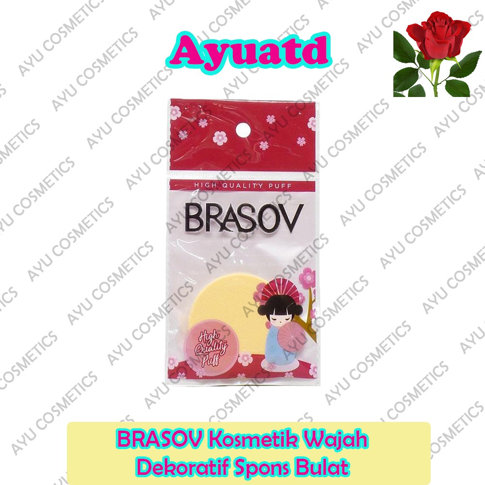 BRASOV Kosmetik Wajah Dekoratif Spons Bulat