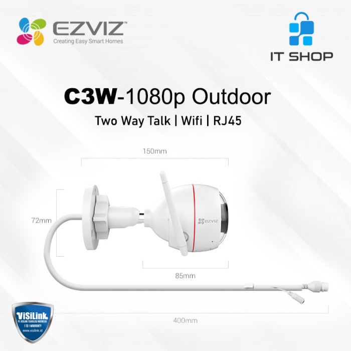 14A  Ezviz C3W 1080P Outdoor Wifi Camera