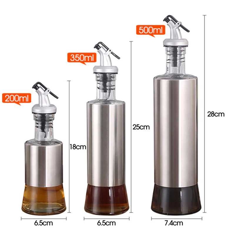 Botol Minyak Olive Oil Zaitun Bottle Leak-proof Kaca Stainless