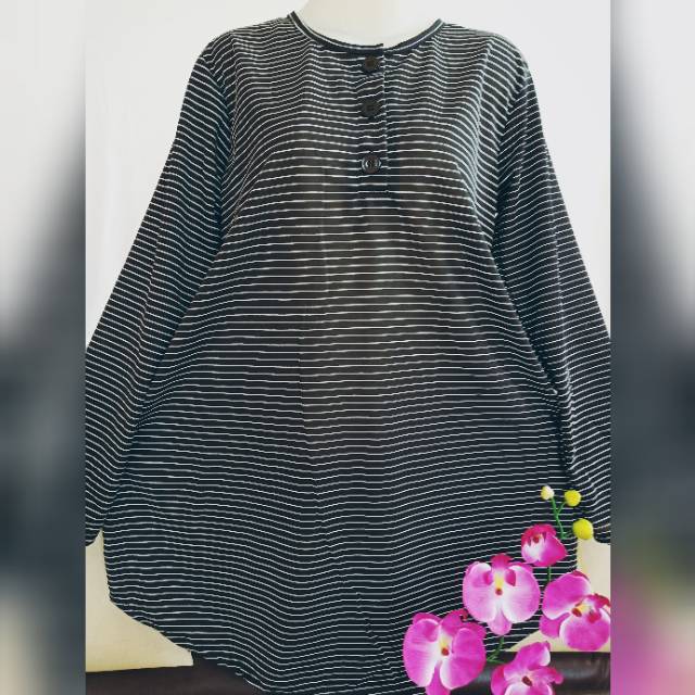 BUSUI KAOS SPANDEK SALUR KANCING BUKA PROMO 053salur