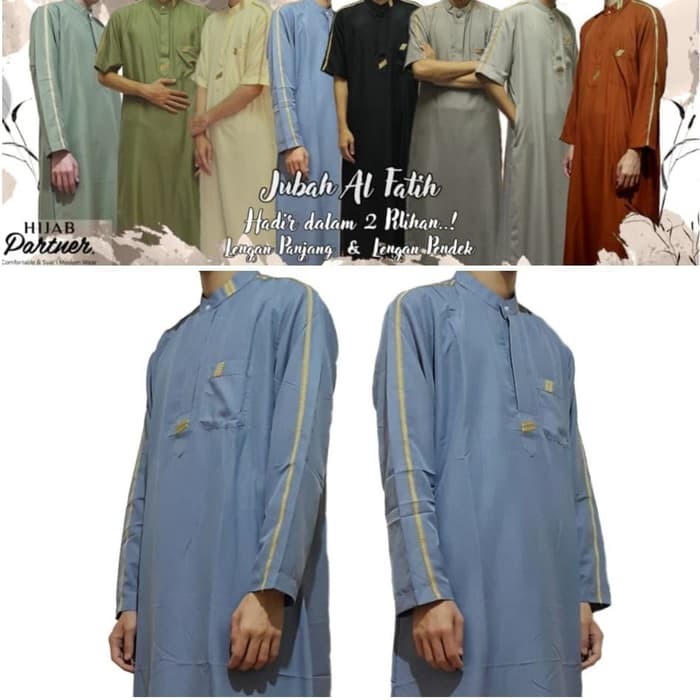 Terbaru Baju Kokoh Ammu Kodian 20Pcs I Murah  UJ281 Jubah Ikhwan / Gamis / Nyaman Dan Adem - Biru