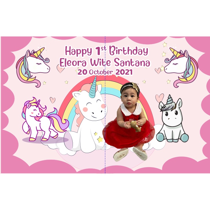 Backdrop Banner Ultah Banner Ulang Tahun Birthday