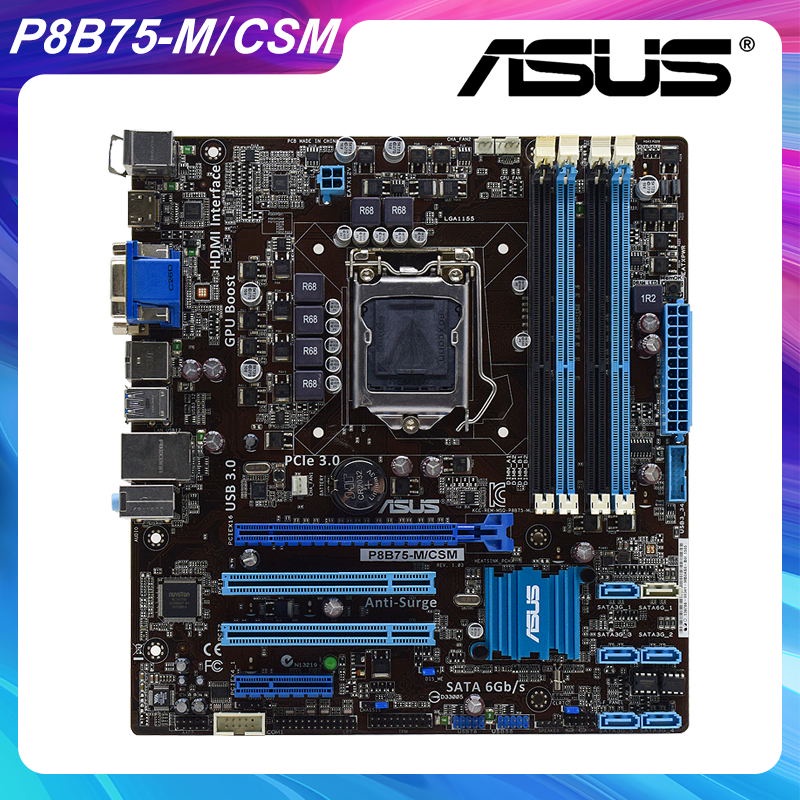 PREORDER ASUS P8B75-M/CSM Motherboard 1155 Motherboard 1155 DDR3 Xeon E3 Core i3 i5 i7 Cpus Intel B7