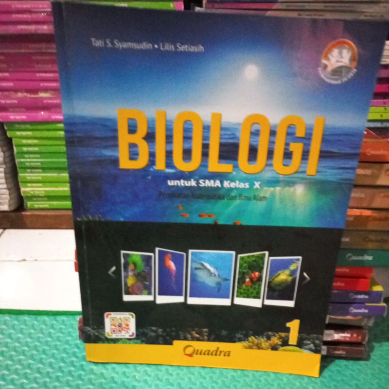 Buku bekas  BIOLOGI SMA kelas 1 quadra
