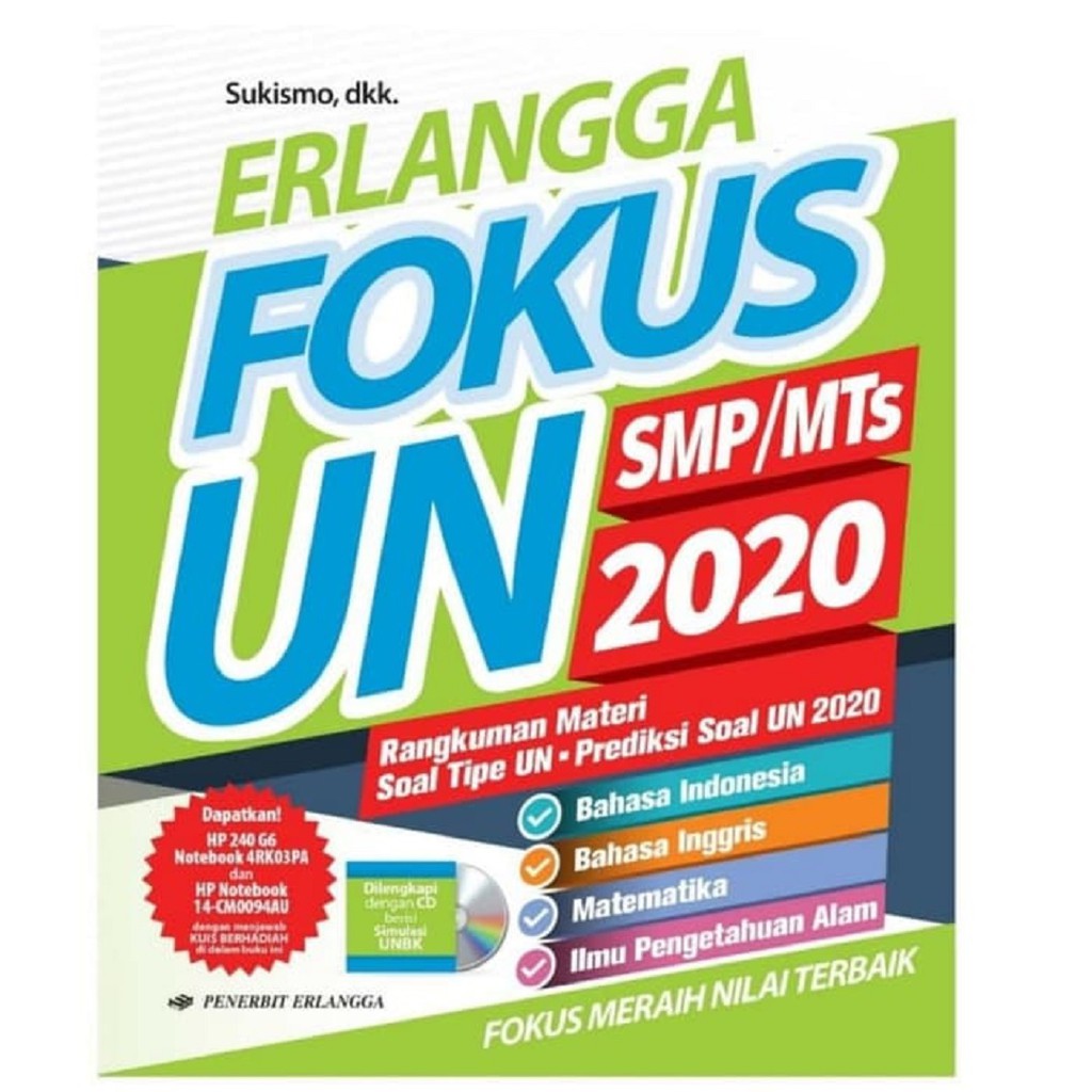 Buku Erlangga Fokus Un 2020 Smp Mts Soal Pembahasan Oleh Sukismo