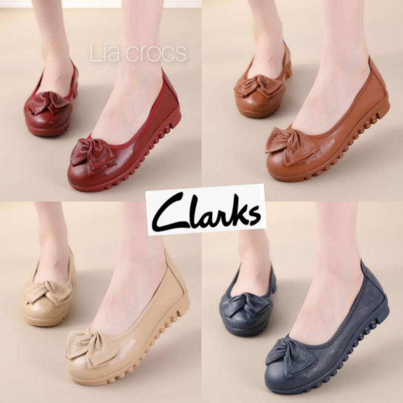 SEPATU Clarks Radial Ulir / sepatu WANITA clarks Kulit best seller