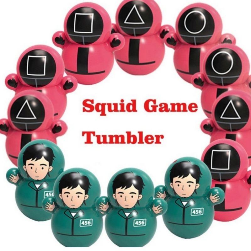 Mainan Tumbler Squid Game-Boneka Goyang Squid Game-Squid Game Tumbler