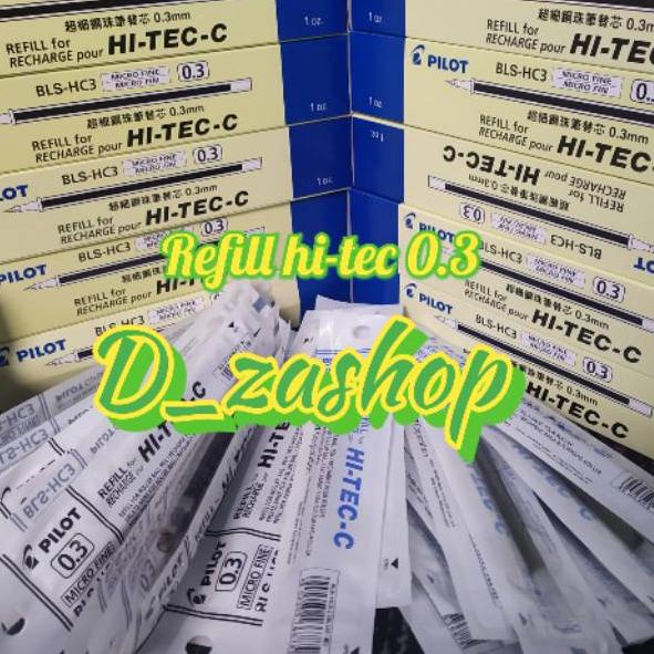 

[PRODUK ZV7WU] refill Hitec pilot 0.3 0.4 0.25 mm pen makna hitam dan biru refill hi tech pilot satuan isi ulang hi tech HRK