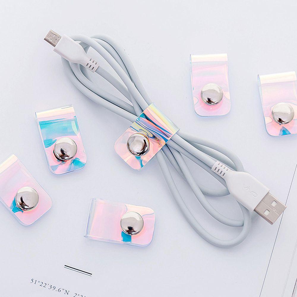 Lily 3PCS Penggulung Kabel New Portable Organizer Kancing Gesper