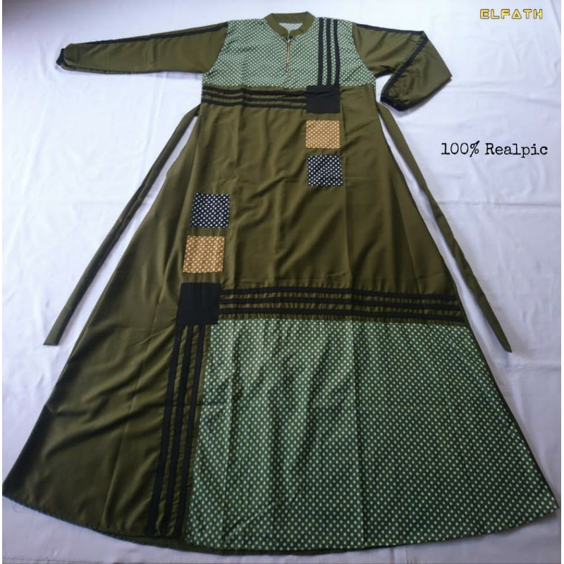 Gamis toyobo ninos polka 002/gamis terlaris/gamis terbaru/gamis tercantik/gamis elfath-army