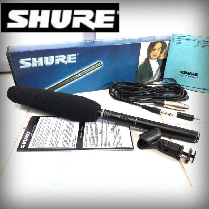 MIC KONDENSOR TELESKOPIK SHURE MIC INTERVIEW SHOOTGUN CONDENSOR