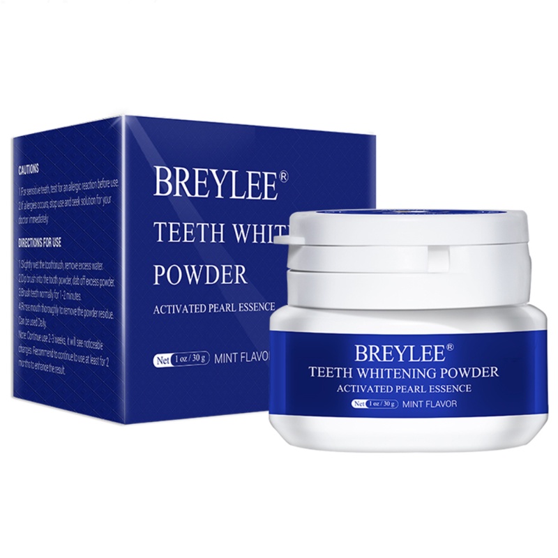 BREYLEE Pemutih Gigi Teeth Whitening Powder &amp; Pen - Mencerahkan Gigi