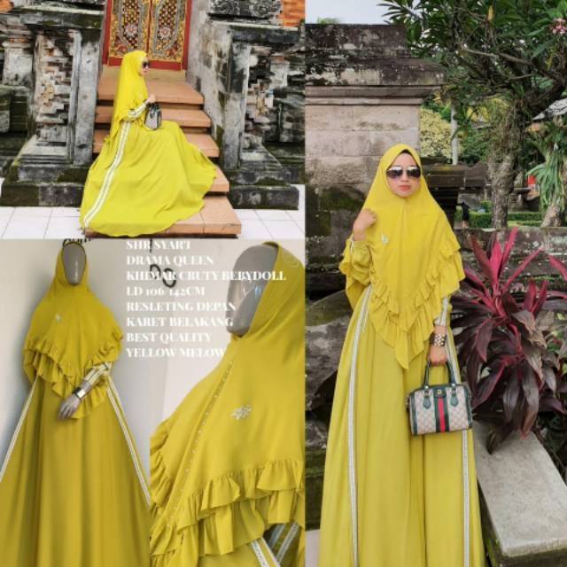 #SHR ORI 1000% #SYAR'I DRAMA QUEEN # KHIMAR CERUTY BABYDOLL#