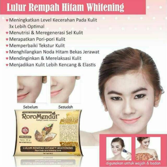 Roro Mendut-Lulur Rempah Hitam Whitening