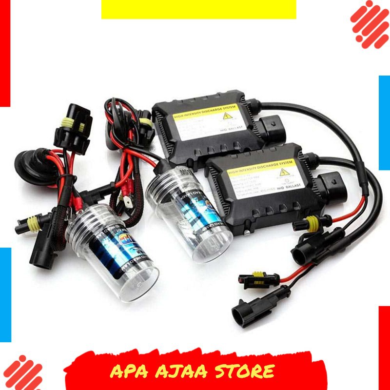 Termurah ! CROSSTIGER Lampu Mobil HID Xenon H7 6000K 55W 2PCS + Ballast 12V