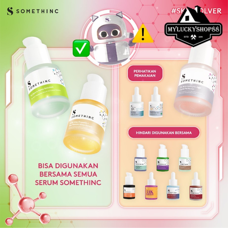 Somethinc Hylapore Away Solution Face Serum Wajah 20ml 20 ml