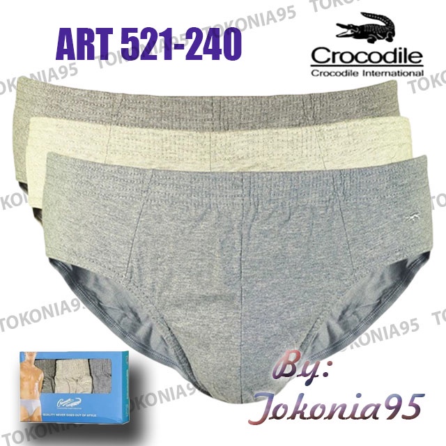 Crocodile Celana Dalam Pria  521-240 box isi 3